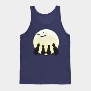 Cats & the Full Moon Tank Top